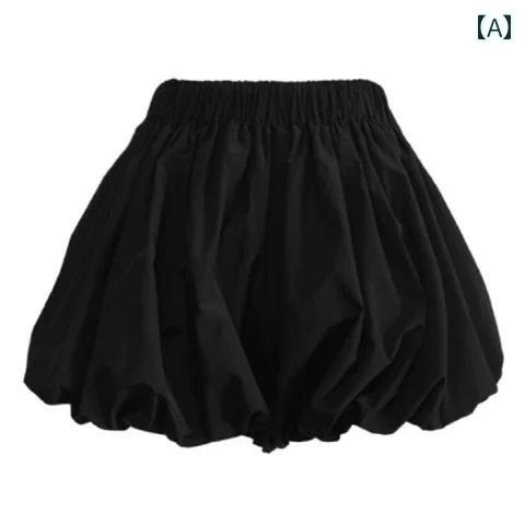 かぼちゃパンツ レディース 大人 おしゃれ バルーン 黒 つぼみ ハイウエスト ワイド ぽわん ガーリー 大きいサイズ 脚長 夏 ゆったり カボチャ ランタン 裾 体型カバー