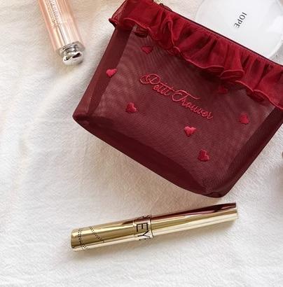 メイク道具 収納 ポーチ サニタリー 小物入れ 整理整頓 ポータブル ファスナー 普段使い 旅行 かわいい..