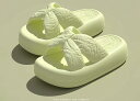 evaサンダル レディース 夏 軽量 柔らかい 滑り止め 厚底 オープントゥ スリッパ 外履き ルームシューズ レジャー 海 プール リゾート シンプル カジュ...