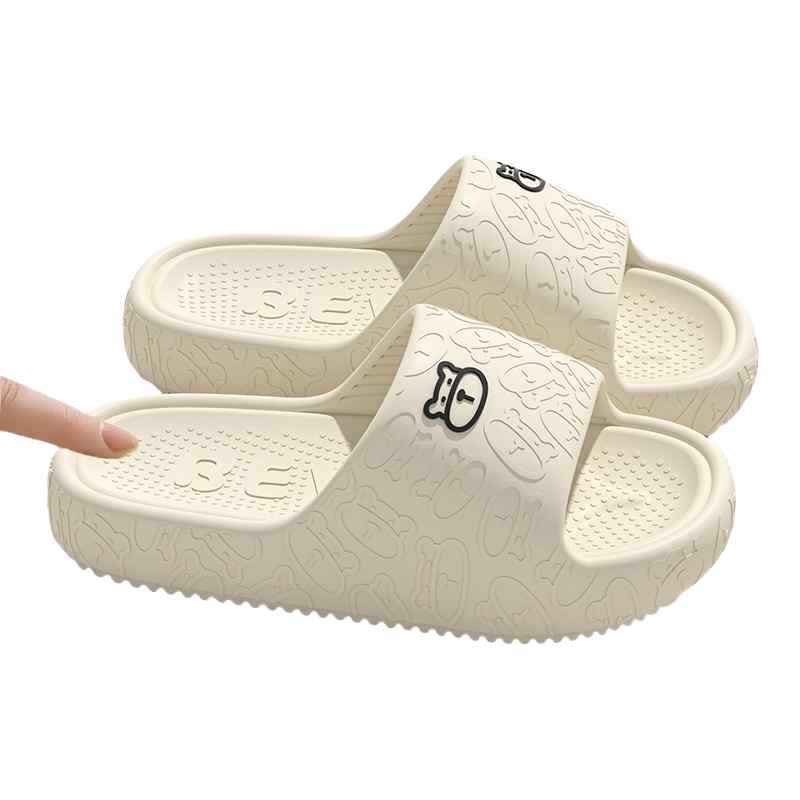 evaサンダル レディース 夏 柔らかい 軽量 滑り止め 厚底 防臭 オープントゥ スリッパ ルームシューズ 外履き レジャー 海 プール リゾート シンプル かわいい 黒 青 ピンク