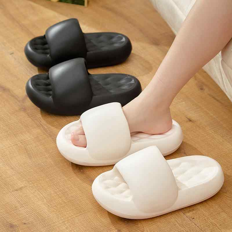 evaサンダル レディース 夏 柔らかい 軽量 滑り止め 厚底 オープントゥ スリッパ ルームシューズ 浴室 外履き レジャー 海 プール リゾート シンプル かわいい 黒 赤 ピンク クマ 英字