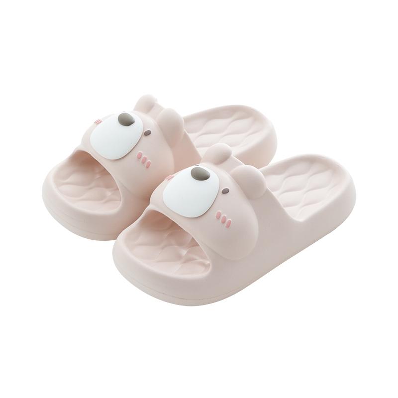 evaサンダル レディース 夏 柔らかい 厚底 滑り止め オープントゥ スリッパ 外履き 海 プール リゾート 個性的 カジュアル かわいい 茶 白 ピンク クマ うさぎ