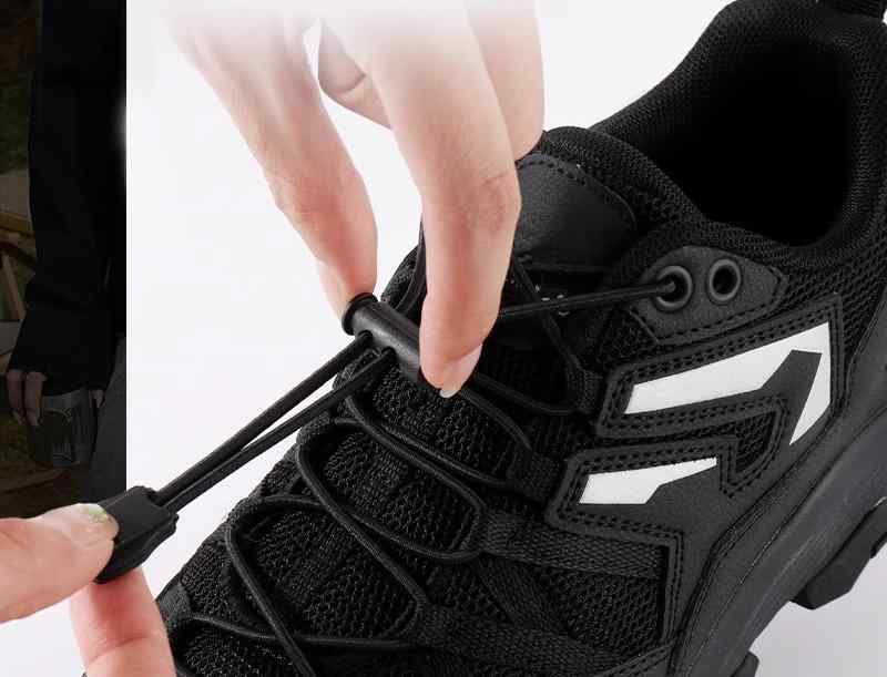 靴紐 結ばない 伸縮性 バックル スポーツ アウトドア ハイキング 男女兼用 大人 登山 カジュアル 普段..