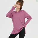 フィットネス ウェア レディース トップス おしゃれ 快適 パーカー ゆったり フード パーカー 長袖 秋冬 大きいサイズ ジョガー シンプル 体型カバー スポーツ ヨガ ランニング