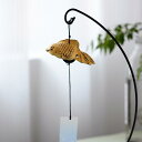 風鈴 金属 鋳鉄 金魚 鉢 金属 レトロ バルコニー ガーデン 屋外 中庭 ホーム 装飾 ベル 吊り下げ おしゃれ 和室 風情 小さめ 青 黄色 ブロンズ色 紐