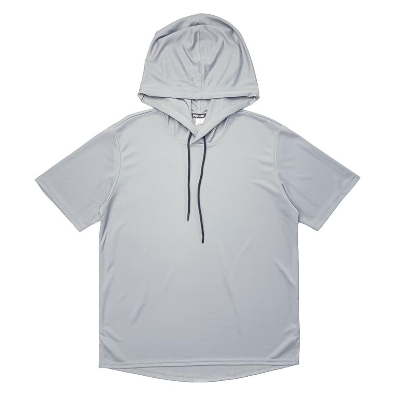 トレーニングウェア メンズ 上 トップス おしゃれ 快適 Tシャツ 黒 半袖 フード パーカー ゆったり 吸湿 通気 速乾 スポーツ ジム ランニング バスケ