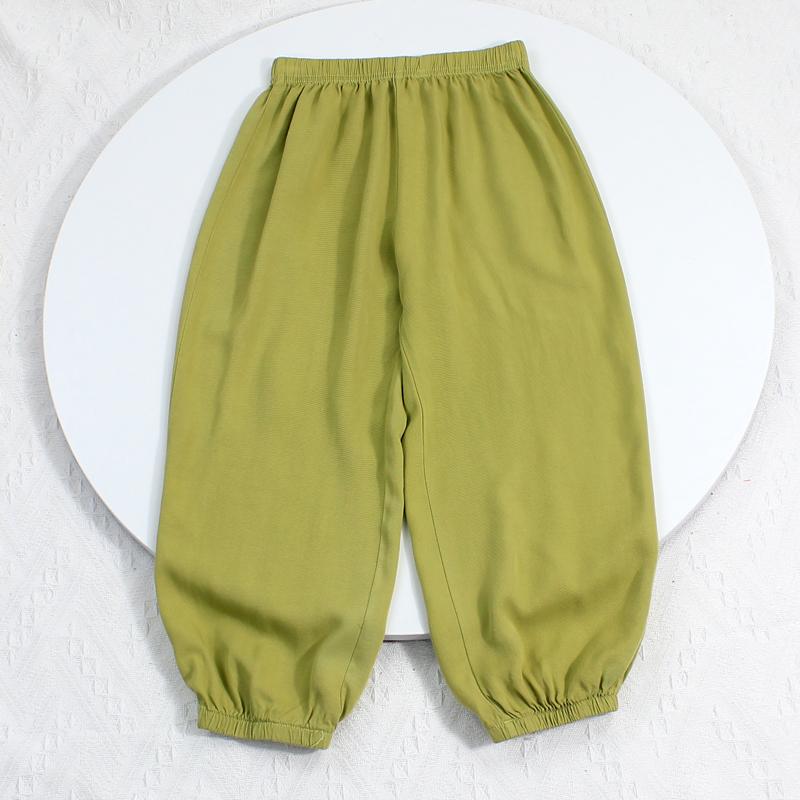 長ズボン キッズ バルーン 子供 夏 薄手 無地 虫よけ 蚊よけ ランタン ショート キッズ 綿風 涼しい 快..