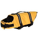 ライフジャケット 犬 おしゃれ 大きいサイズ ペット 夏 水着 散歩 プール 水遊び レジャー 大型 中型 小型 浮力 服 ウェア 反射 バックル 面ファスナー 持ち手 オレンジ 黄色 青