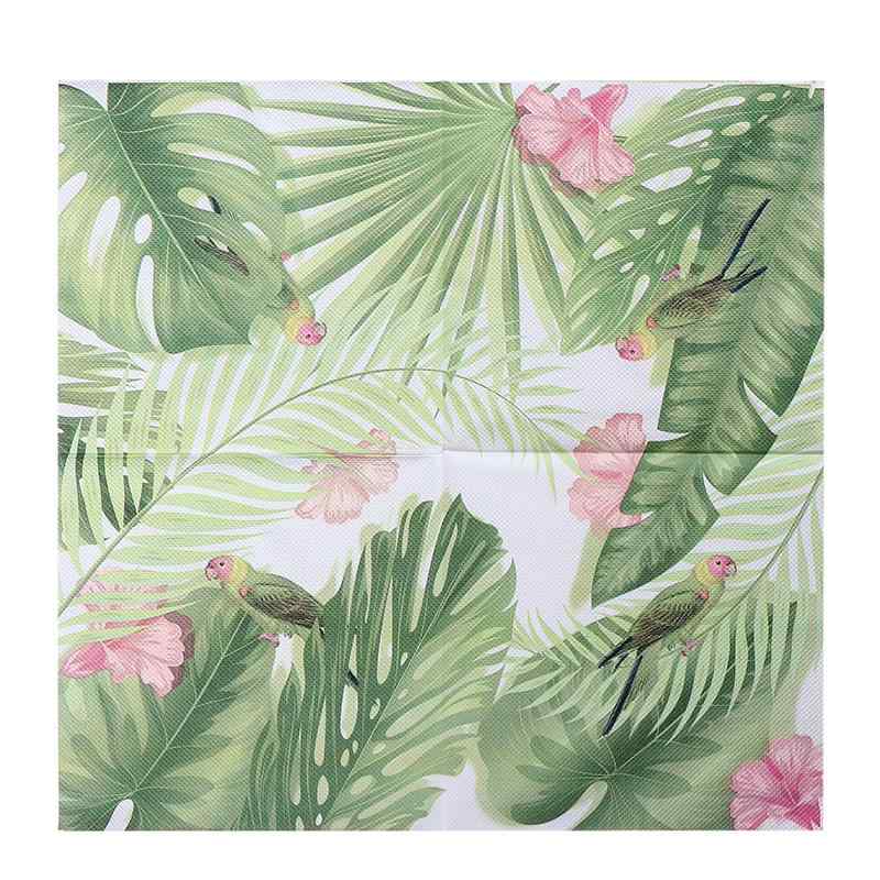 ペーパーナプキン おしゃれ テーブルコーディネート 紙ナプキン ボタニカル カラフル グリーン 植物