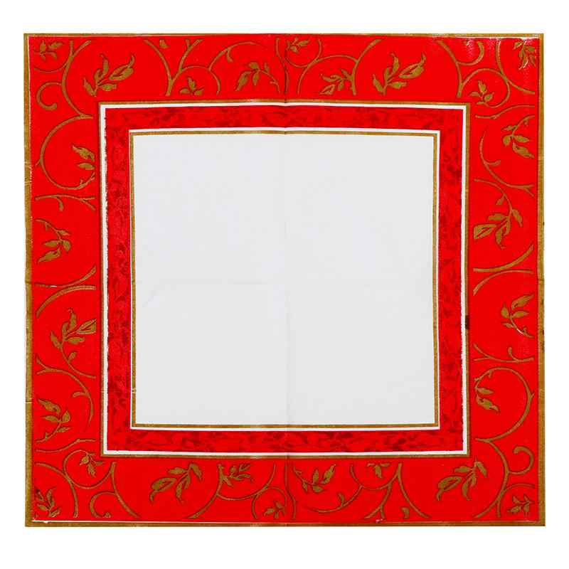 ペーパーナプキン おしゃれ テーブルコーディネート 紙ナプキン ブルー 花柄 結婚式 プリント カラフル テーブル用品 紙ナプキン パーティー