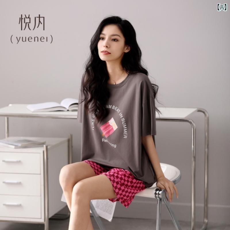 ルームウェア レディース セットアップ 大人 上下 おしゃれ 快適 パジャマ 春夏 半袖 長ズボン ゆった..