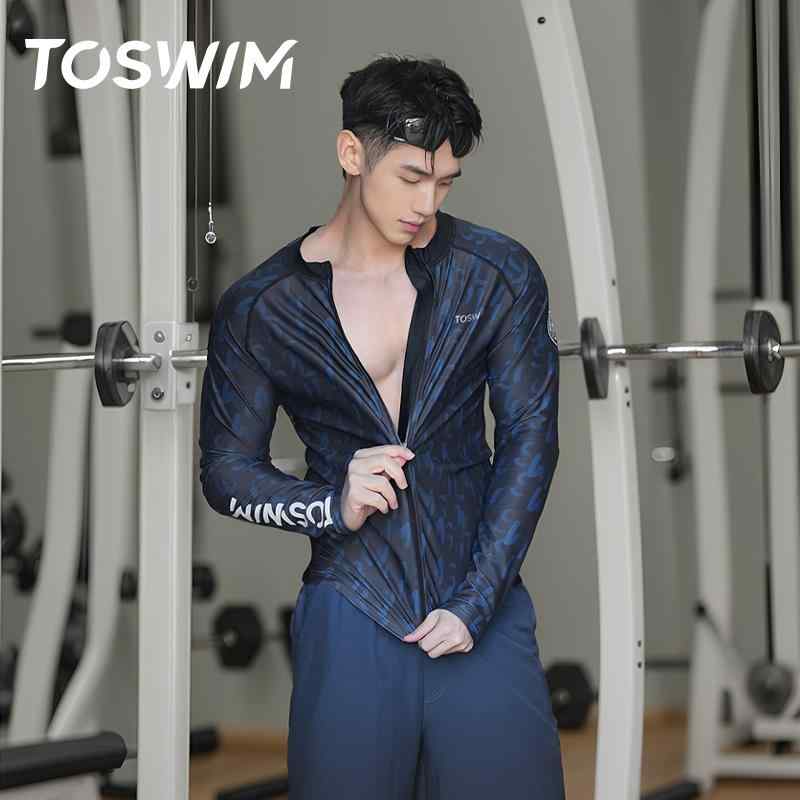 水着 メンズ 上下セット 長袖 セパレート ラッシュガード ジップアップ プルオーバー サーフパンツ インナー付 ゴーグル キャップ 速乾 通気 ストレッチ 日...