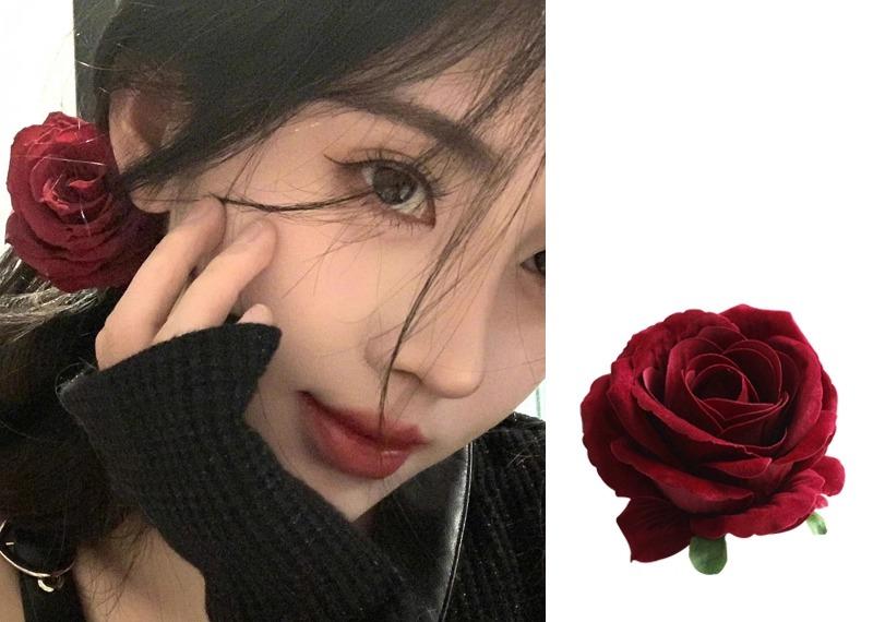 コサージュ 花 髪飾り アクセサリー クリップ ゴム ヘアアレンジ 小物 装飾品 レディース 浴衣 夏祭り ..