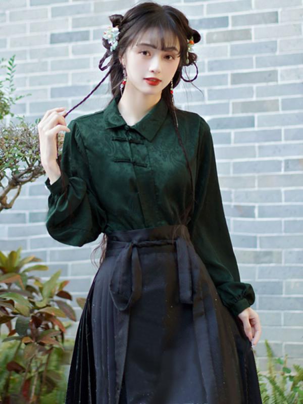 漢服 青 唐朝風 楽天市場】漢服風の通販