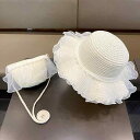 帽子 子供 女の子 春夏 日焼け防止 麦わら 帽子 フリル かわいい 編み ストローハット ガールズ