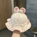 チューリップハット 帽子 女の子 ベビー 韓国 プリンセス かわいい 花柄 フリル リボン バケットハット 日焼け防止 春夏 おしゃれ