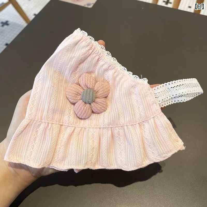 帽子 ベビー 女の子 新生児 春秋 夏 薄手 日焼け防止 つば広 花飾り 可愛い