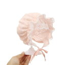 帽子 ベビー 女の子 春秋 薄手 可愛い フリル リボン 日焼け防止 赤ちゃん 春夏 幼児 花飾り ガーリー かわいい