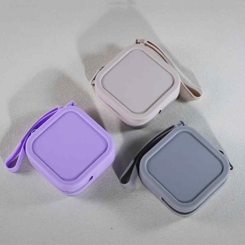 小銭入れ コインケース シリコン 小物 収納 口紅 イヤホン 鍵 ケーブル ジッパー 無地 シンプル カジュ..