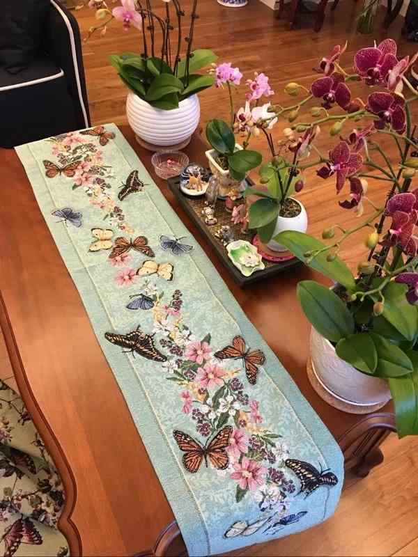 テーブルランナー 帯 アメリカン カントリー クロス ランチョンマット 生地 地中海 マット 布 カバー キャビネット ダイニング 船 蝶 国旗 おしゃれ 装飾