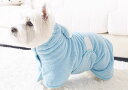 バスローブ ペット 犬 猫 動物 バスタオル 速乾 吸水 面ファスナー うさぎ耳フード ふき取り 着れる トリミング お風呂 シンプル かわいい 青 黄 ピンク