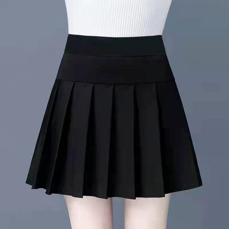 ミニスカート レディース おしゃれ 黒 プリーツ ハイウエスト 美脚 Aライン ショート 春夏 秋冬 フレア シンプル 体型カバー