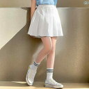 ミニスカート キッズ 女の子 プリーツ ピンク 夏 薄手 スーツ生地 ウエストゴム 可愛い ショート丈
