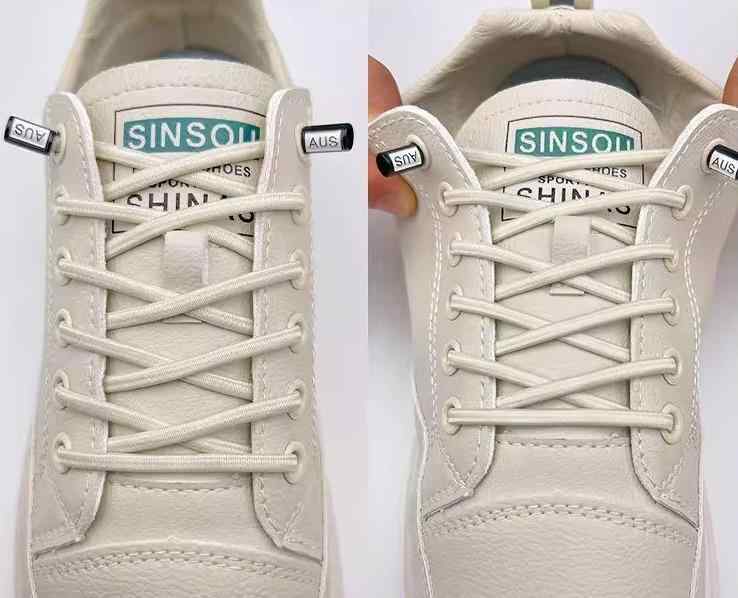 靴紐 結ばない 伸びる メンズ レディース 男女兼用 子供 平ら 細い 丸 固定 アクセサリー 3足セット スニーカー スポーツ 丈夫 シンプル 白 黒 グレー