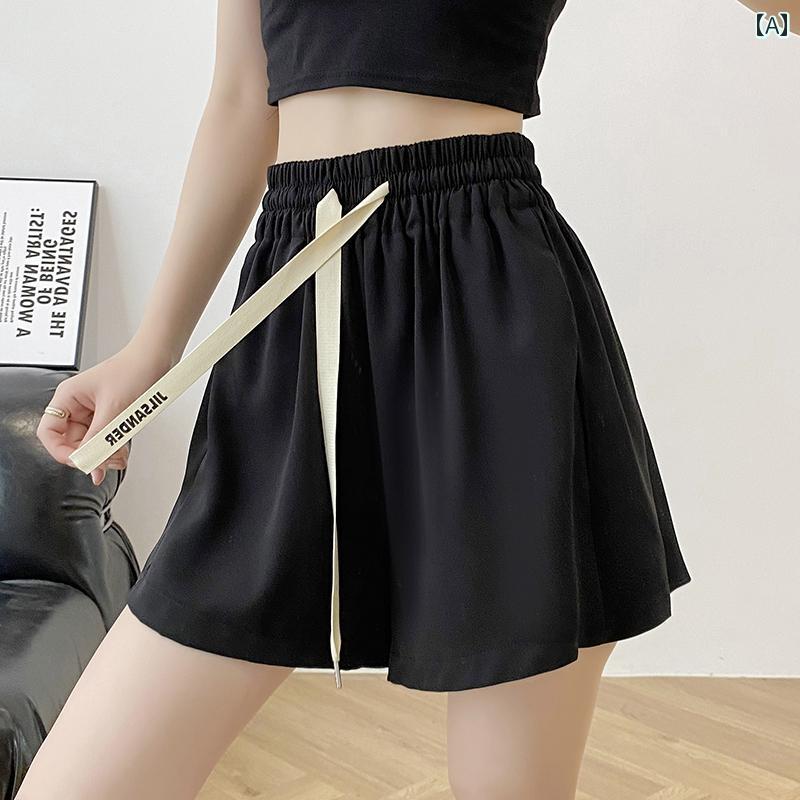 ショートパンツ レディース おしゃれ 大きいサイズ 夏 Aライン スポーティー ウエストゴム ゆったり 体型カバー カジュアル