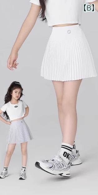 ミニスカート キッズ 女の子 夏 プリーツ テニス バドミントン 涼しい 快適 スポーツ 速乾 ショート丈 通気性
