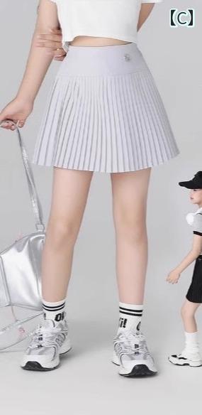 ミニスカート キッズ 女の子 夏 プリーツ テニス バドミントン 涼しい 快適 スポーツ 速乾 ショート丈 通気性