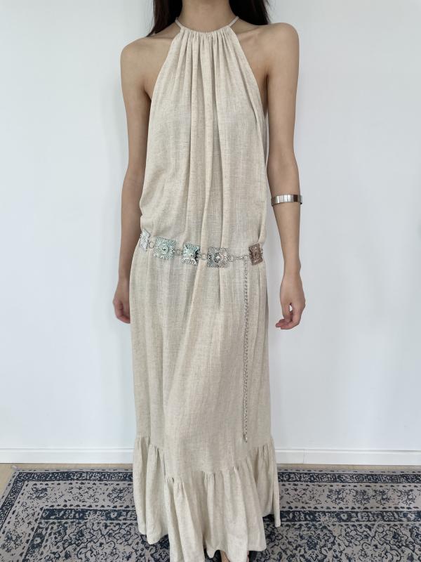 ベルト レディース ヴィンテージ風 ウエスタン 彫刻 幾何学 メタル ボヘミアン ワイド アクセサリー