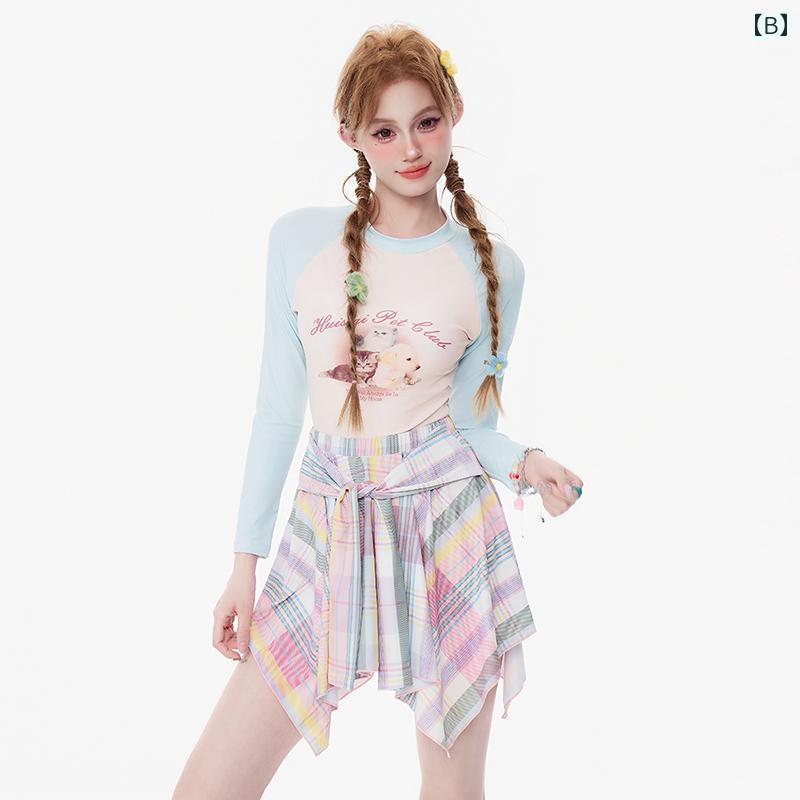 水着 かわいい スポーティ レディース 大人 タンキニ ワンピース 大きいサイズ セパレート 体型 二の腕 カバーアップ 長袖 半袖 胸パッド ノンワイヤー スカート パンツ 日焼け対策 海水浴 ビーチ 温泉 カジュアル 水色 ピンク