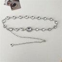 ベルト チェーン レディース ラインストーン きらきら スーツ スカート 漢服 アクセサリー ウエスト 風 上品 おしゃれ 普段使い カジュアル 装飾 シルバー(4)