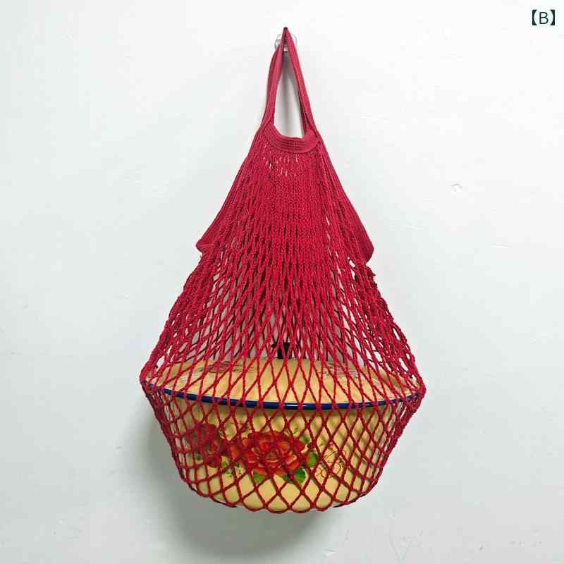 メッシュバッグ 野菜 結婚式 収納 ネット ショッピング 釣り レトロ アイボリー 赤 シンプル セット おでかけ おしゃれ ナチュラル 肩掛け 手持ち
