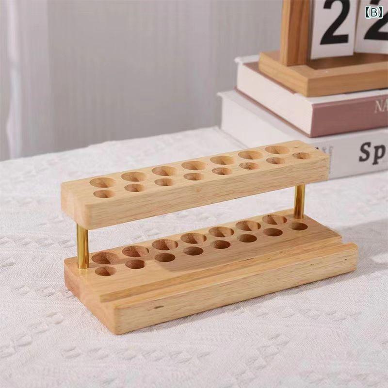 ペン立て 木製 スマホ スタンド卓上 おしゃれ ウォールナット オーク ナチュラル 多機能 タブレット ホルダー 工具 勉強 横長 便利