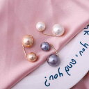 ブローチ 小さい パール レディース アクセサリー 胸元 衣服 固定 ウエスト 引き締め 調整 おしゃれ 上品 シンプル スカート ワンピース カーディガン 白 グレー シャンパンカラー