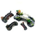アクアリウム オブジェ 水槽 マイクロランドスケープ オーナメント 装飾品 内装 レイアウト インテリア 樹脂 鑑賞 熱帯魚 亀 橋 白 赤 黒