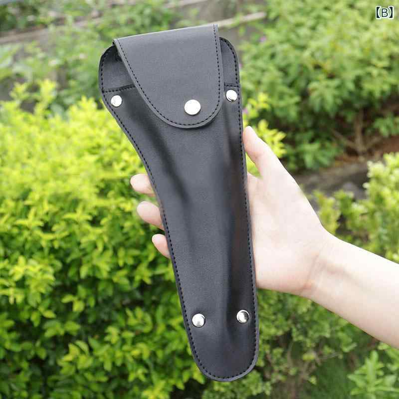 ハサミケース 園芸 レザー ツールカバン ウエストポーチ ショルダーバッグ 斜め掛け 剪定ばさみ 道具 小物 収納用品 ガーデニング 花屋 フラワーアーティスト 美容師 裁縫 シンプル 黒 茶 黄
