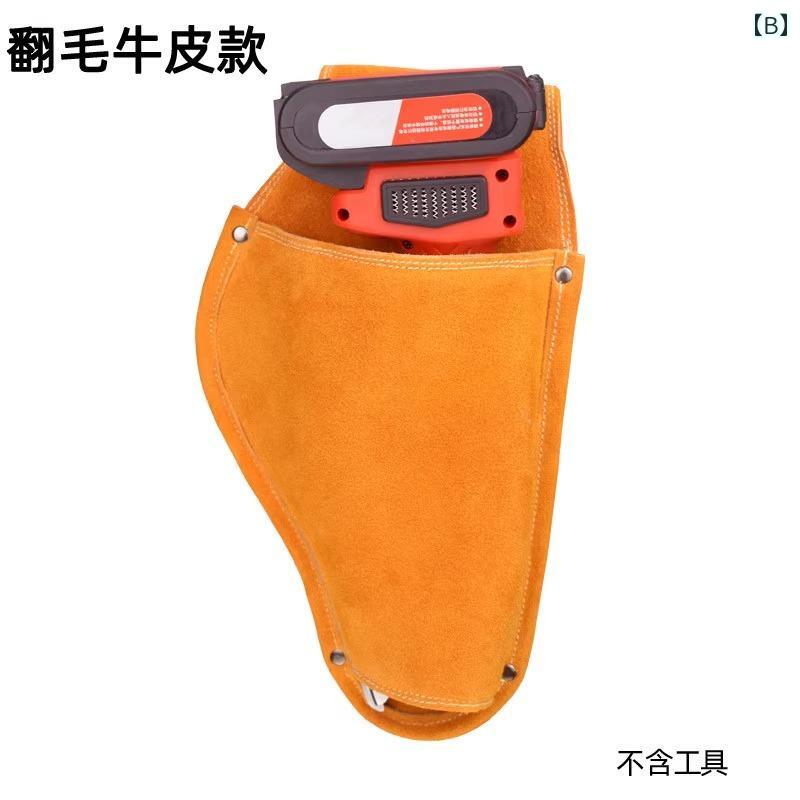 剪定ばさみ ツールバッグ レザー スエード ウエストカバン 腰袋 ケース 工具 道具 ...