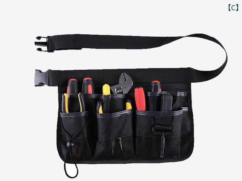 ツールバッグ ウエストポーチ ホルダー 剪定ばさみ 工具 道具 小物 収納 多機能 反...