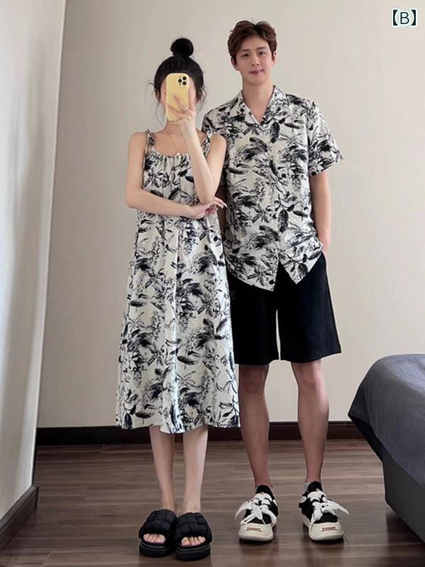 親子 ペアルック ワンピース シャツ パンツ リンク コーデ お揃い おしゃれ レディ...