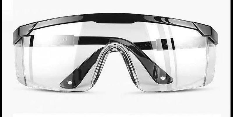 保護メガネ 現場 メンズ レディース ゴーグル 防風 防塵 耐衝撃 飛沫防止 曇り止め アウトドア スポーツ 防災 工場 工事 大工 作業用 小物 シンプル 透明(4)