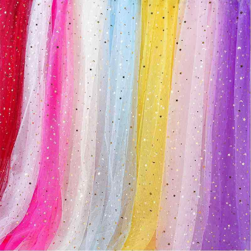 テーブルクロス おしゃれ デザート デコレーション 星 月 メッシュ スパンコール 誕生日 装飾 新生活 ..