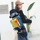 スケートボード ケース バッグ リュック 持ち運び 長物 収納 袋 2WAY スケボー キックスケーター フィッシュボード プロテクター 保護具 スポーツ アウトドア シンプル 黒 赤 青 迷彩柄 無地