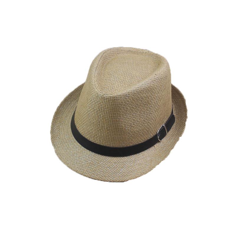 帽子 レディース メンズ おしゃれ 韓国 英国風 日よけ ストローハット 中折れハット ジャズハット ペア シンプル カジュアル(4.0)