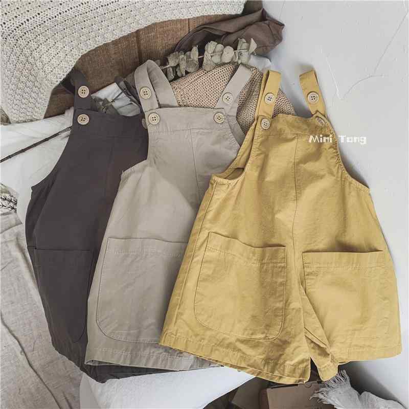 サロペット キッズ 男の子 女の子 夏 韓国 薄手 柔らかい ショートパンツ おしゃれ