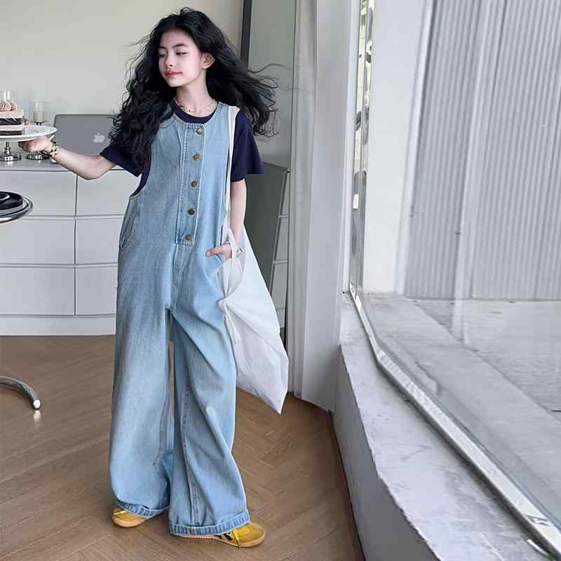 シルエット: ゆったり パンツタイプ: オールインワン ウエスト: ゆったり 柔らかさ: 普通 パンツ丈: ロング オープンクロッチ: なし カラー: ライトブルーデニム（単品）.ライトブルーデニム＋インナーシャツセット（セットアップ） 裏...