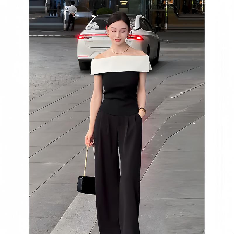 オールインワン（ワンショルダー）オフショルダー セール】2wayオフショルダーフリルオールインワン（つなぎ