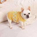 ペット 夏服 犬 薄手 涼しい 通気性 小型 パグ フレンチブルドック ビション お出かけ時 暑さ対策 ベスト カジュアル おしゃれ ストライプ柄 黄 ピンク ...
